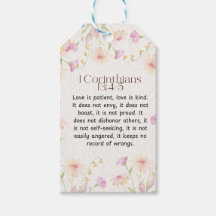 1 Corintios 13:4-5 Diseño de acuarela relajante