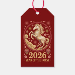 Etiquetas Para Regalos 2026 Chinese Year of the Horse Gift Tag