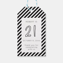 Etiquetas Para Regalos 21 Feliz 21º Cumpleaños Para Los Hombres Simple Mi