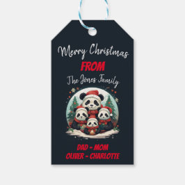 Etiquetas Para Regalos 2 Padres 2 Niños - Familia Navidad