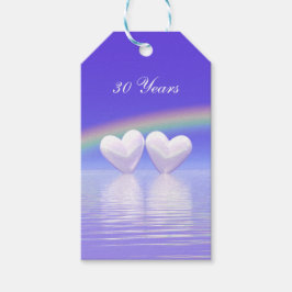 Etiquetas Para Regalos 30° Aniversario de Pearl Hearts