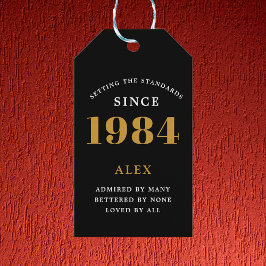 Etiquetas Para Regalos 40.º Nombramiento de cumpleaños 1984 Moda elegante