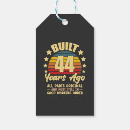 Etiquetas Para Regalos 44 Years Ago All Parts Original 44th Birthday 