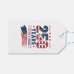 Etiquetas Para Regalos 4 de julio bandera de Estados Unidos patriótica 25