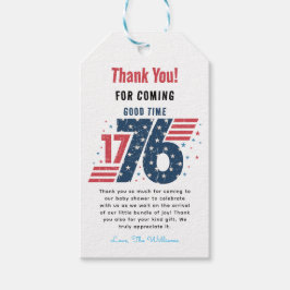 Etiquetas Para Regalos 4 de julio de 1776 Día de la Independencia