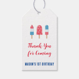 Etiquetas Para Regalos 4 de julio Partido de Cumpleaños del Popsciente Bl