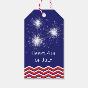 Etiquetas Para Regalos 4 de julio Sparkler Tag 2
