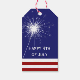 Etiquetas Para Regalos 4 de julio Sparkler Tag 3