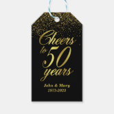 Etiquetas Para Regalos 50.º aniversario Boda Gracias