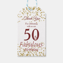 50 y fabulosa espuma de oro y borgoña