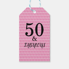 Etiquetas Para Regalos 50 Y Fabulosa Fiesta De Cumpleaños Sirena Rosa Neg