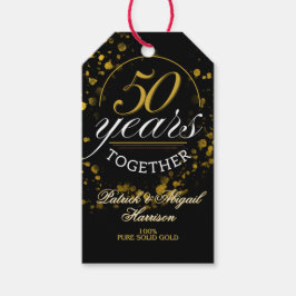 Etiquetas Para Regalos 50 Years Together Golden Wedding Anniversary Party