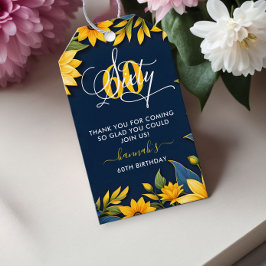 Etiquetas Para Regalos 60.ª Rústica del Girasol