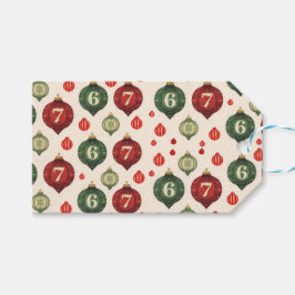 Etiquetas Para Regalos 67 Retro Christmas Ornament Wrapping Paper