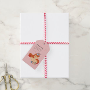 Etiquetas Para Regalos 8 de marzo: Cara femenina por el Día Internacional
