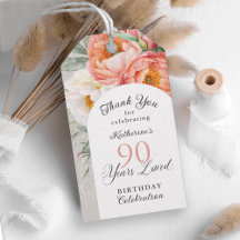 90 Años Amado Floral Femenino Cumpleaños 90
