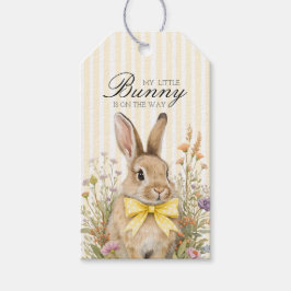 Etiquetas Para Regalos A cute little Floral Bunny Yellow Bow Baby Shower