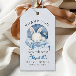 Etiquetas Para Regalos a Little Bunny is on the way Baby Shower Boy