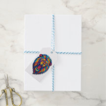 A PAINTED LION  Gift Tags