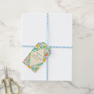 Etiquetas Para Regalos Abeja de miel, galimatías, mariposa, libélula y fl