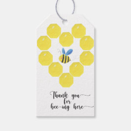 Etiquetas Para Regalos Abeja gracias por estar aquí
