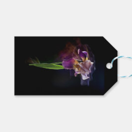Etiquetas Para Regalos Abstract Iris Flower – Elegant Floral Art