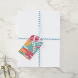 Etiquetas Para Regalos Abstracto Colorido Personalizado