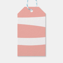 Etiquetas Para Regalos Abstracto de melocotón y blanco