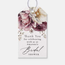 Etiquetas Para Regalos Abundancia Rustica Floral Gracias Por Favor