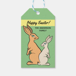 Etiquetas Para Regalos Abundantes de Pascua Cute elegante y delicado colo