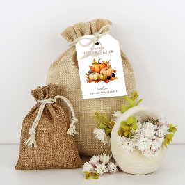Etiquetas Para Regalos Acción de Gracias por la Calabaza