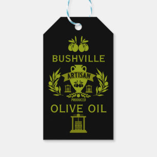 Etiquetas Para Regalos Aceite de Oliva del Mercado de Agricultores