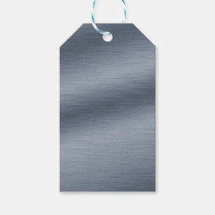 Etiquetas Para Regalos Acero cepillado falso fondo elegante