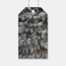 Etiquetas Para Regalos Acero, gris, verde y azul de abeto medio con clase