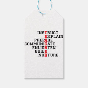 Etiquetas Para Regalos Acrostic del profesor