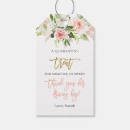 Etiquetas Para Regalos Activa con una ducha de bebé de color rosa floral