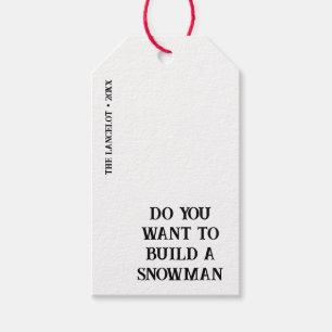 Etiquetas Para Regalos Actual ¿Quieres construir un muñeco de nieve Minim