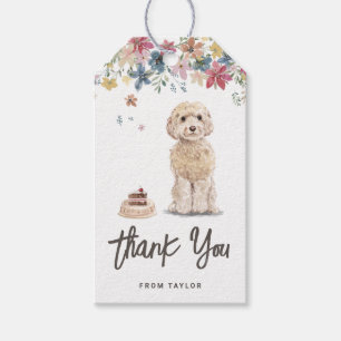 Etiquetas Para Regalos Acuarela Cockapoo Fiesta de cumpleaños de perro Gr