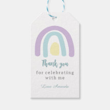 Acuarela color pastel boho arcoiris Cumpleaños Gra