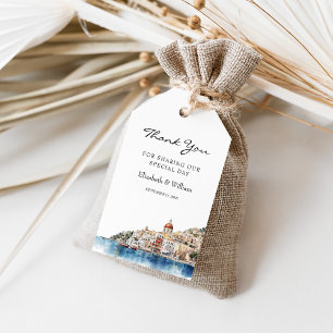 Etiquetas Para Regalos Acuarela Costa Amalfitana Costa Italia Favor de De