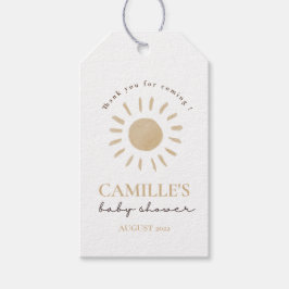Etiquetas Para Regalos Acuarela Feliz Sol Amarillo Gracias Baby Shower