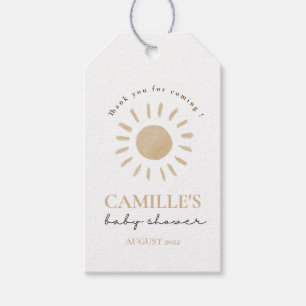 Etiquetas Para Regalos Acuarela Feliz Sol Amarillo Gracias Baby Shower