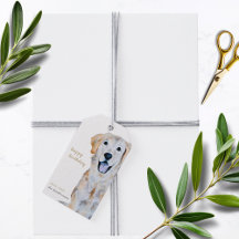 Acuarela Golden Retriever Dog Happy Birday