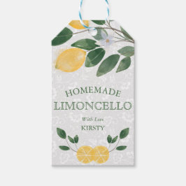 Etiquetas Para Regalos Acuarela Limones Sicilianos Limoncello Casero