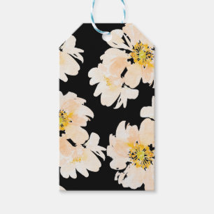 Etiquetas Para Regalos Acuarela moderna color rosa peón floral
