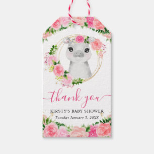 Etiquetas Para Regalos Acuarela Monstruo Maravilloso de la Jungla Floral