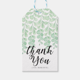 Etiquetas Para Regalos Acuarela Vine Garden | Gracias
