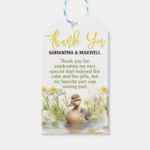 Adorable acuarela Duck Baby Boy Shower