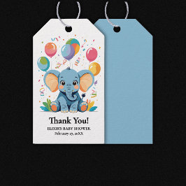 Etiquetas Para Regalos Adorable Baby Elephant Balloons Baby Shower