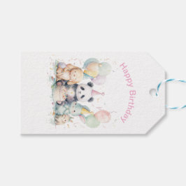 Etiquetas Para Regalos Adorable Panda Animal Birthday Gift Tag